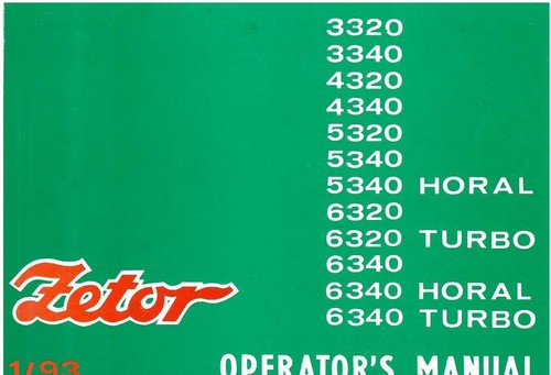 Zetor tractor 3320 3340 - zetor,