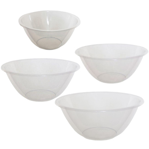 Clear plastic mixing bowl - clear,