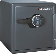 Black Fireproof Safe with Digital Push Button Keypad, Home Safe for Money