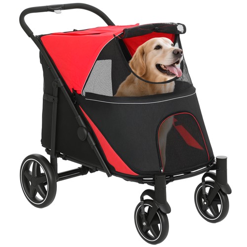 Pawhut foldable dog carriage - pawhut,