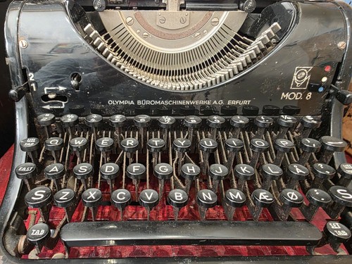Vintage olympia typewriter - vintage,