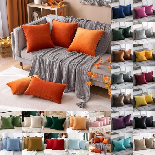 Velvet plush cushion cover - cushion,