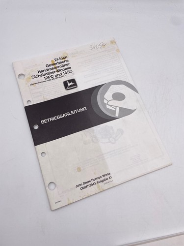 Operating manual inch - manual, hand