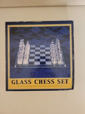 Glass Chess Set 32-Piece Board