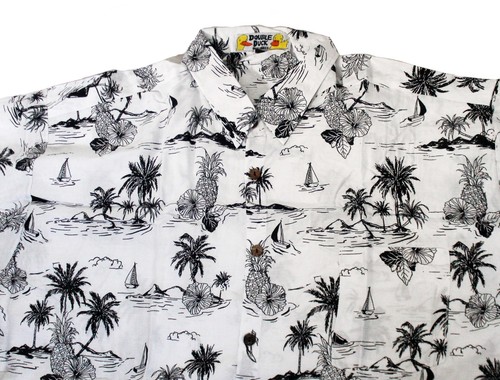 Loud hawaiian shirt white - hawaiian,