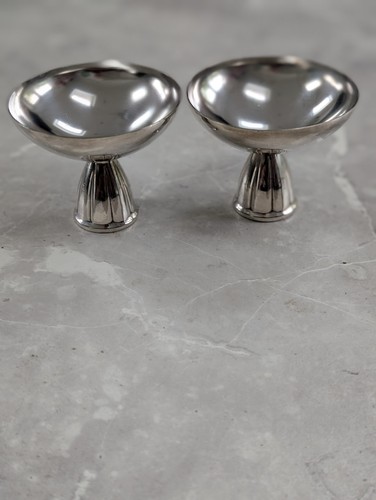 Pair vintage silver - of, plated