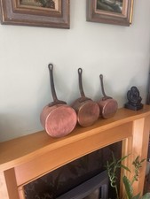 Antique french copper pan set - pan,