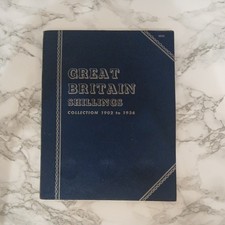 Whitman Coin Folders Empty Great Britain Shillings collection 1902 to 1936