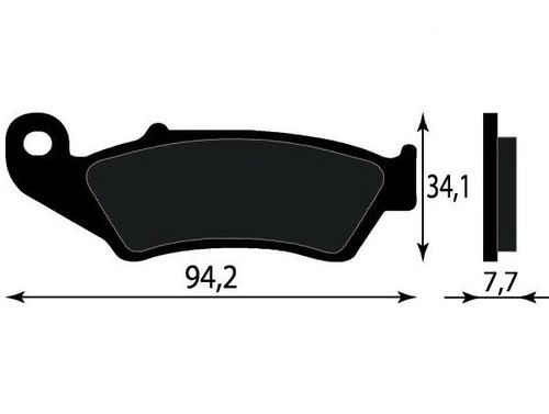 Front brake pad 5dh - brake, w0045
