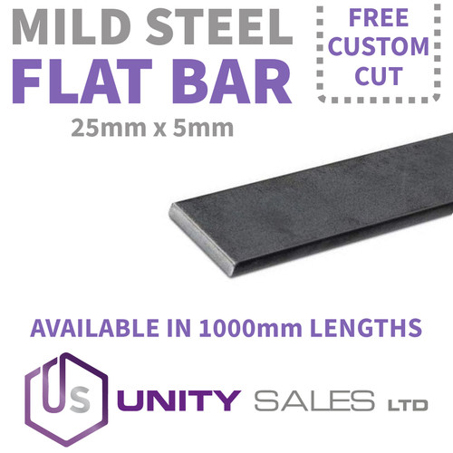25mm 5mm mild steel flat - 5mm,