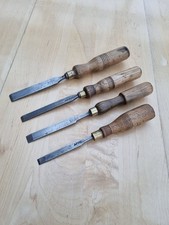 4no. Vintage Wood Chisels Robert Sorby & others