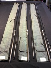 3 x Vintage K D Radcliffe Gardener distance 11ft  carp fishing rods