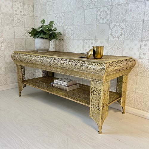 Gold coffee table - gold, with
