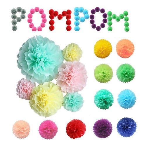 Tissue paper pompoms pom - paper,