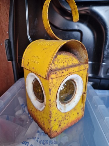 Vintage steel road lamp with - vintage,