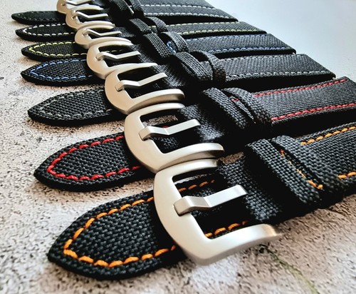 Canvas sailcloth watch strap - canvas,