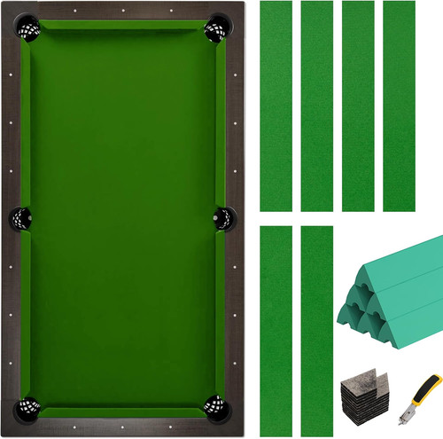 Pool table felt and bumper - and, kit