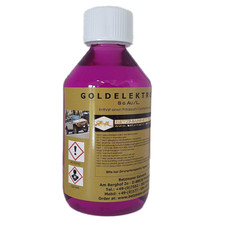Gold Electrolyte 50ml with 8 grams Gold/L. - Gold Plated Gold Solution - Hard Gold