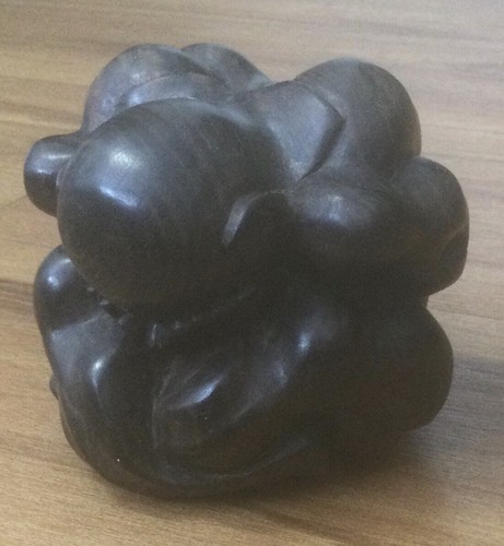 Carved wooden weeping - , buddha