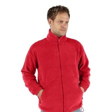 Mens Fleece Jacket Full Zip Up Polar Work Warm Anti Pill Outdoor Coat Top Pocket