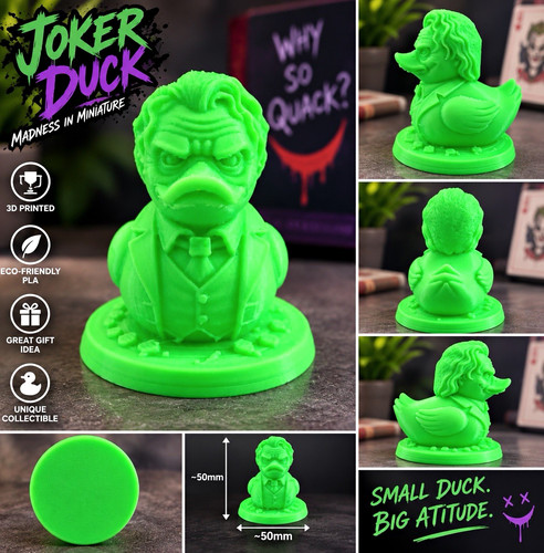 Joker duck printed - joker,