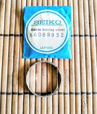 Seiko Bellmatic Alarm OEM Setting Wheel 86089952  Bright Silver