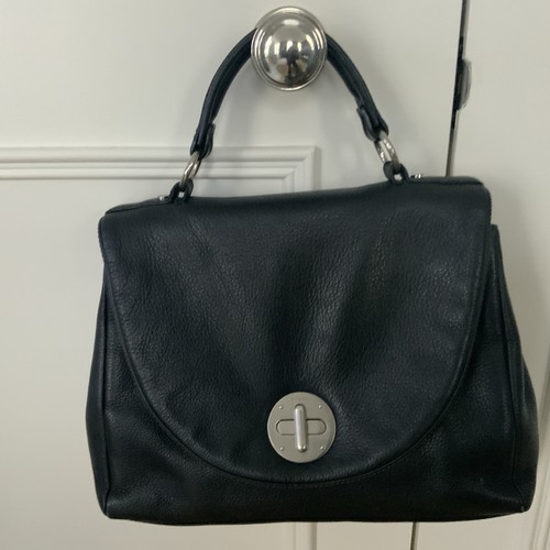 Black top handle front flap - top,