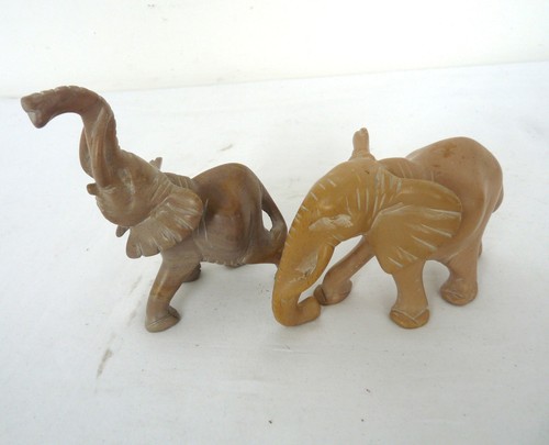 Pair vintage hand carved - pair, of