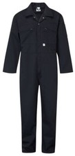Mens Blue Castle Zip Front Boiler Suit Overall Coverall Mechanic College 366