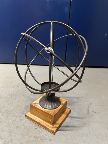 Candle holder armillary metal - holder,