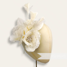 Large 'Josie' 20cm Velvet & Organza Millinery Flower Hat Mount for Millinery