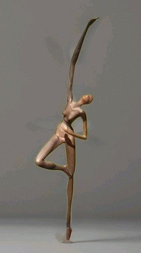Solid bronze figure a - figure,