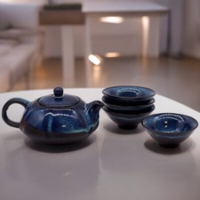 Herbal Blues Teapot Set -