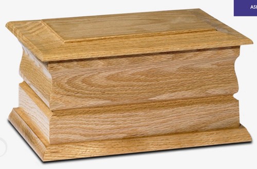 Wooden cremation urn - wooden,