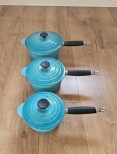 Le Creuset Cast Iron Set of 3x