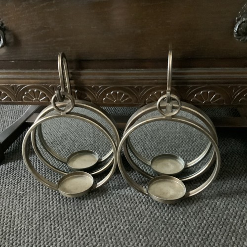 Pair wall hanging mirrored - hanging,