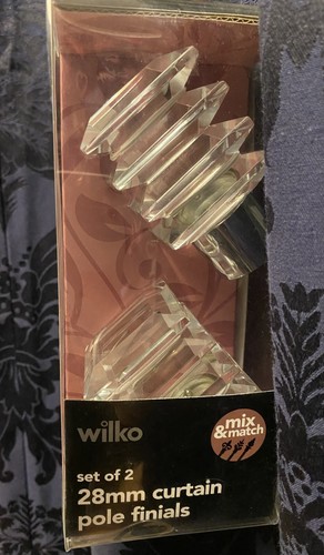 Bnib curtain pole finials - bnib,