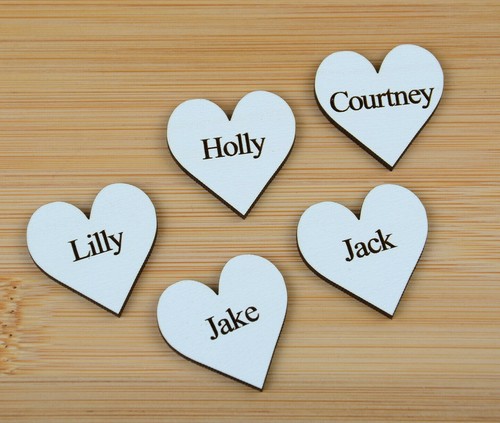White engraved personalised - engraved,