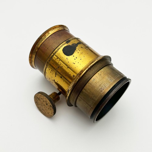 Antique brass petzval - antique, camera