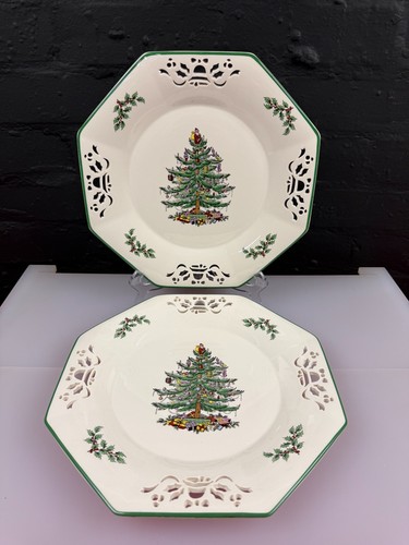 Spode christmas tree pierced - spode,
