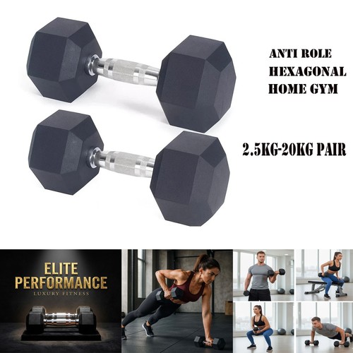 Hex dumbbells set 5kg - dumbbells,