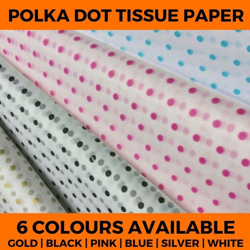 Printed polka dot - tissue, paper