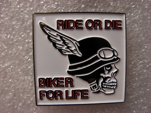 Ride die pin badge biker - ride,