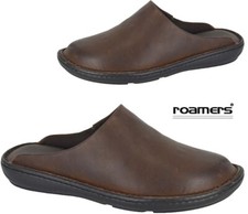 Mens Leather Clogs Slip On