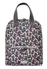 Earth Squared Fair Trade Purple Flower Oil Cloth Small Alice Backpack Rucksack