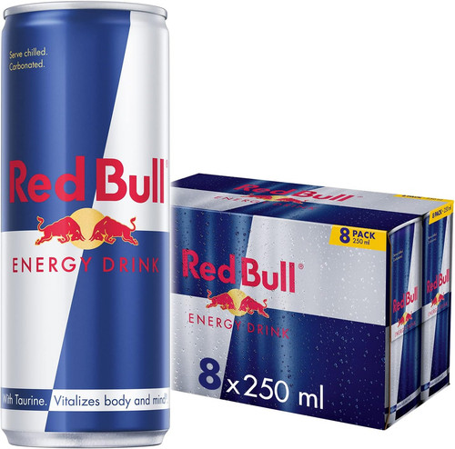 Red bull energy drink 250 - red,