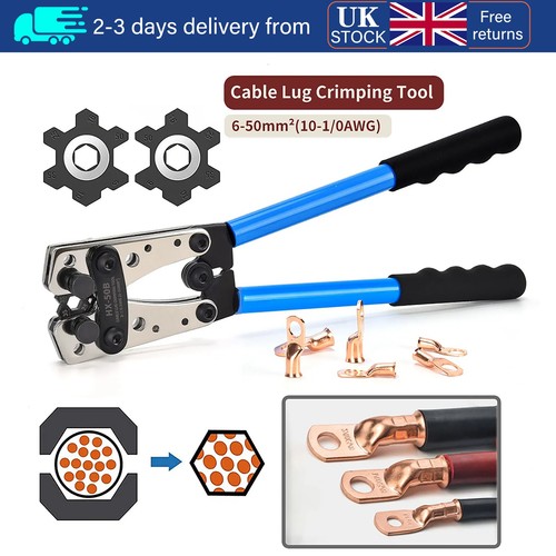 Battery cable crimping - battery, tool