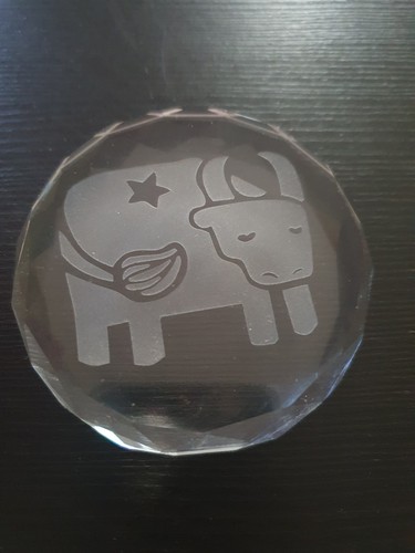 Vintage clear crystal glass - clear,