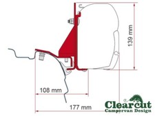 VW T5 T6 Transporter Fiamma Reimo F45s Awning Bracket Mounts to Reimo Multirail