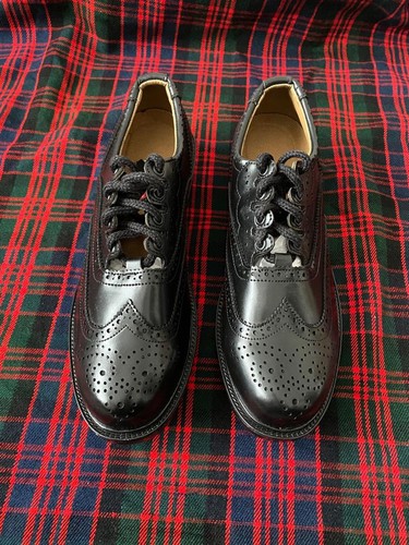 Ghillie brogues black leather - brogues,